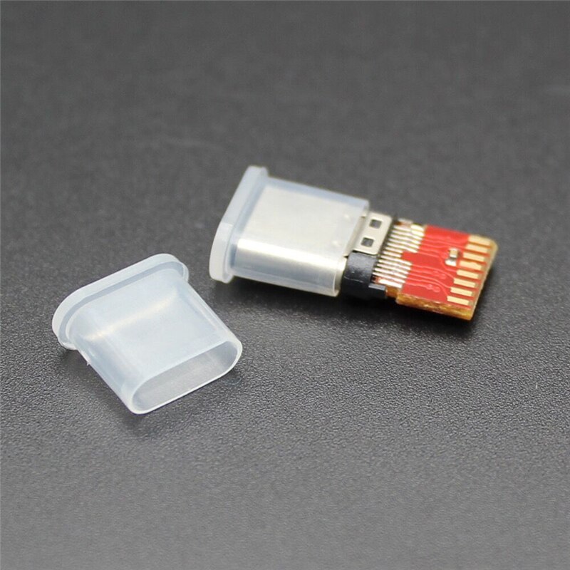 Tampa protetora para poeira, 100 peças, conector usb 3.1, macho, tipo c, frete grátis