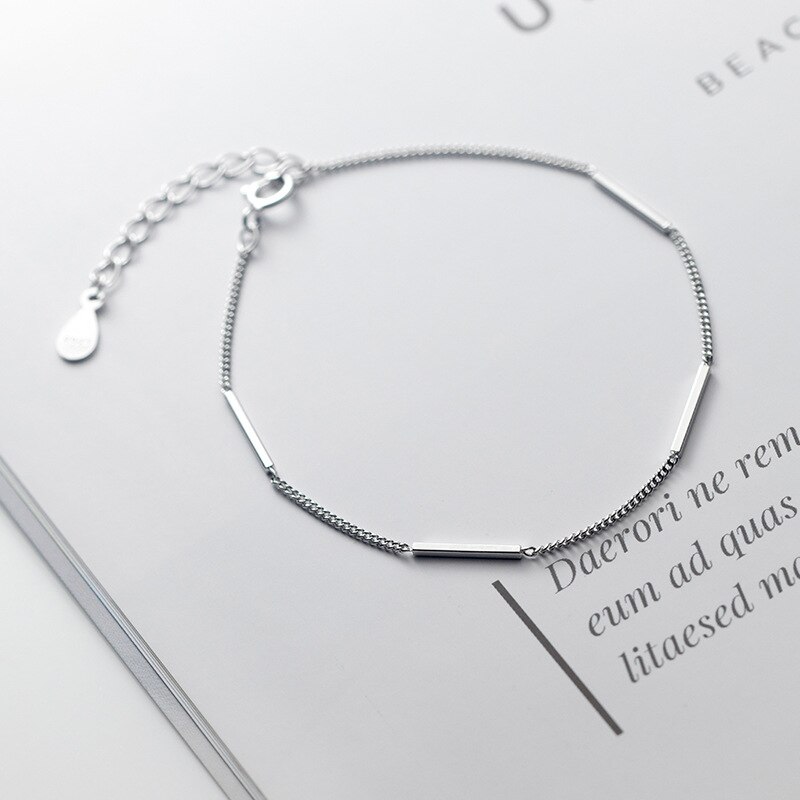 La Monada Dritto Bracciali Per Le Donne In Argento 925 Sterling Silver Belle Reale Argento 925 Dei Monili Del Braccialetto Della Catena del Braccialetto delle Donne: Default Title