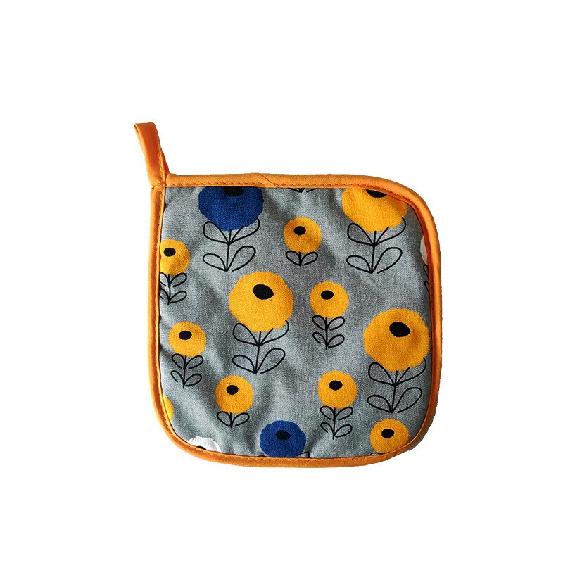 Juego de Guantes Térmicos y resistentes al calor para cocina, protectores de manos resistentes al calor para ollas calientes, 1 unidad: YELLOW SQAURE