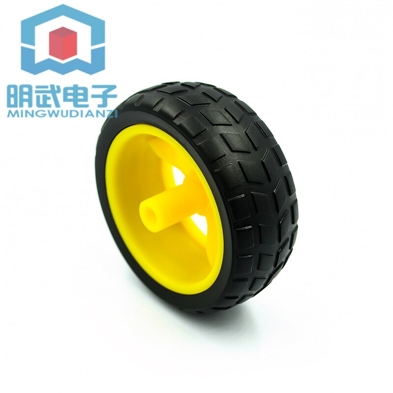 Rubber wheels/robots/tracking and patrol car accessories Smart car tires chassis wheels 40g