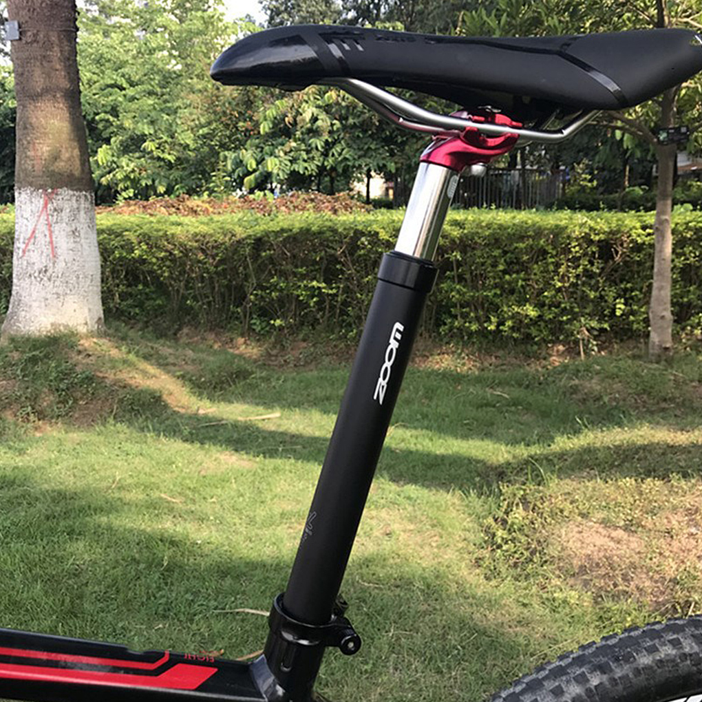 Bike Suspension Seatpost Frosted Bike Saddle Tube Shock Absorb Metal Saddle Post Aluminum Alloy Bicycle Replacement Parts