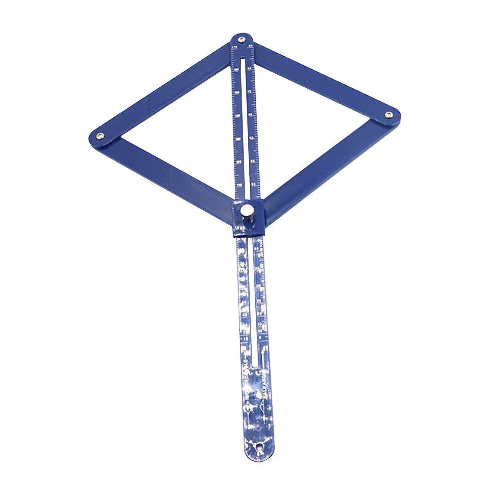 Multi-angle Diagonal Square Ruler Woodworking Model Tile Wood Ruler For Woodworking Gadget Depth Angle Protractor Measur Tool