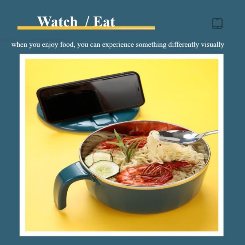 Lunch Bowl Lunch Box Stainless Steel Insulated Lunch Box With Lid Student Dormitory Lunch Bowl Instant Noodle Bowl Kitchen Tools