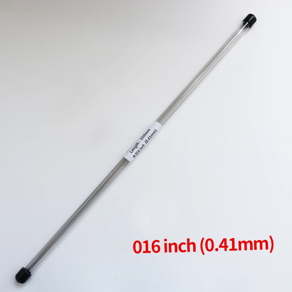 10 unids/pack ortodoncia SS alambre recto de acero inoxidable redondo Rectangular: YELLOW