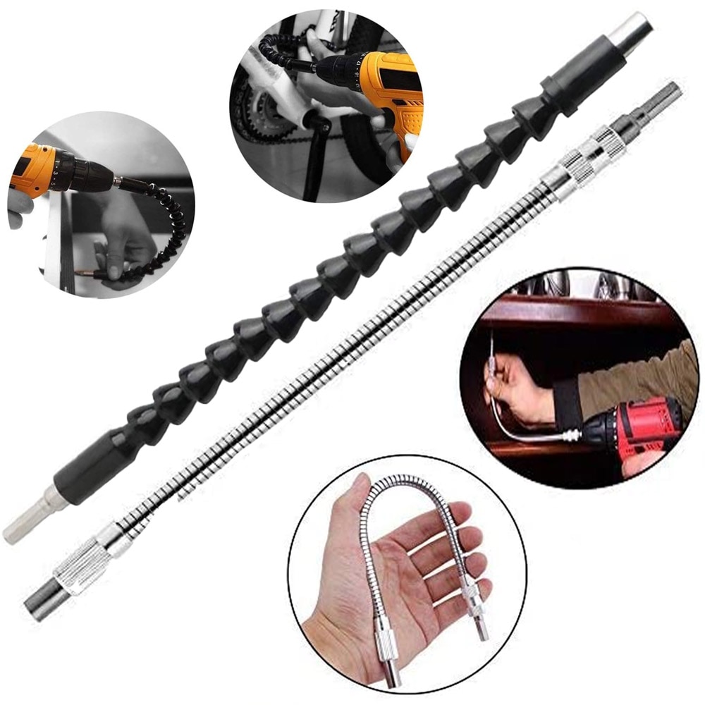 Flexible Shaft Extension Rod Drill Bit Holder Soft Drill Connection Adaptor Screwdriver Extension Shaft for Power Drill