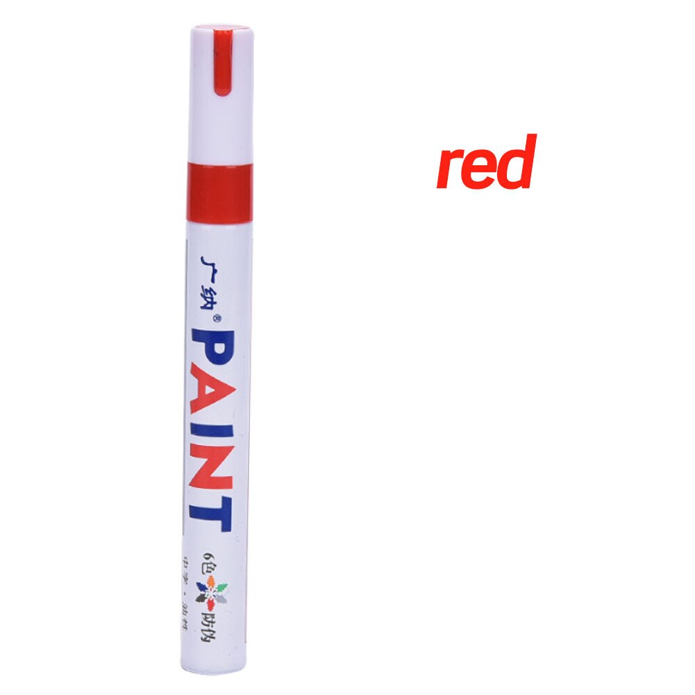 Permanent Waterproof Glass Oil Art Marker Paint Pen: Red