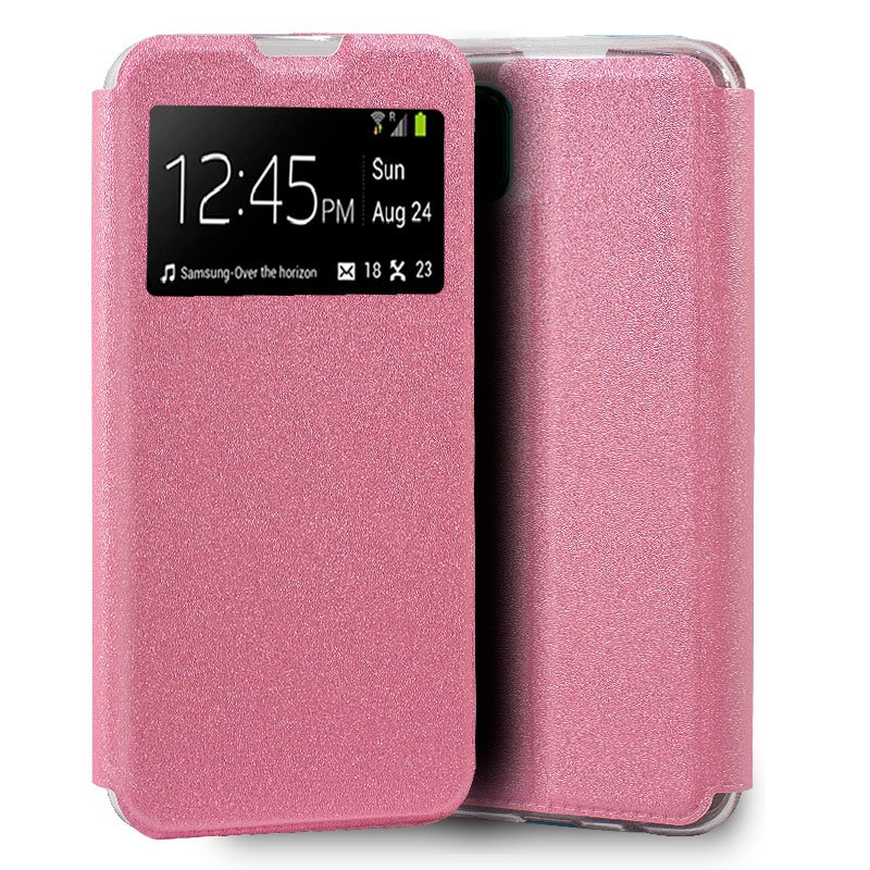 Vlakte Huawei P40 Lite Flip Cover Case Roze