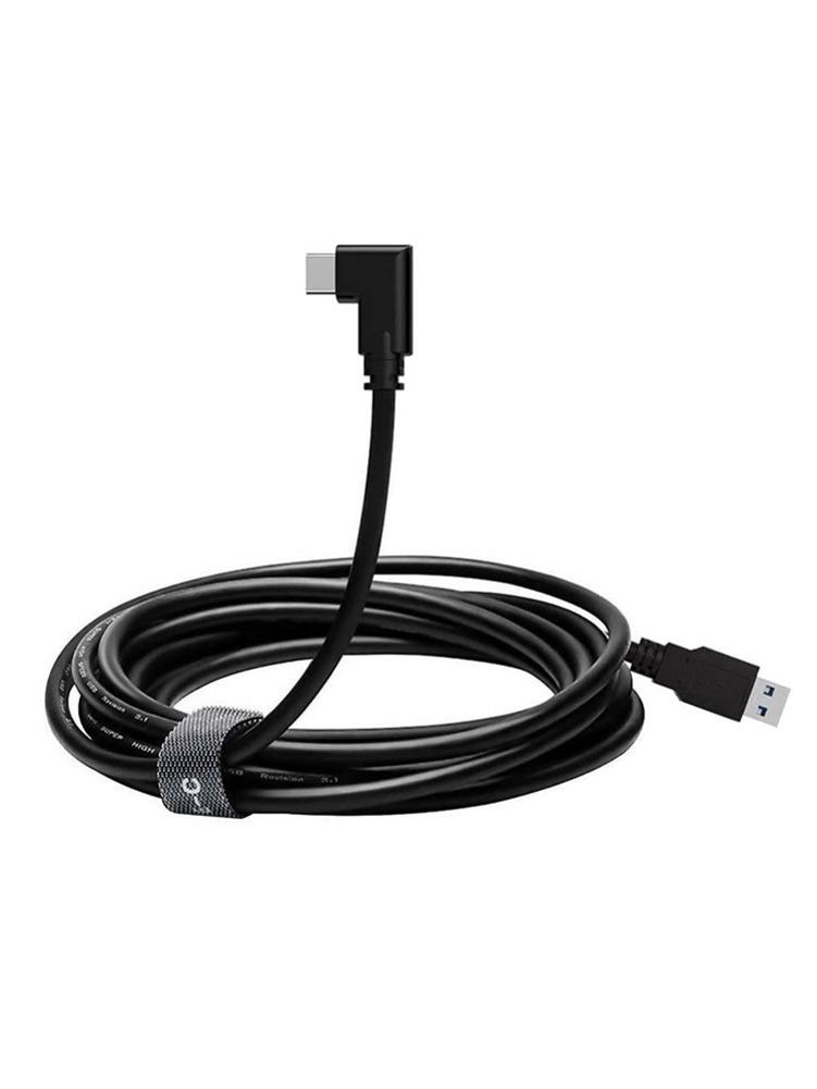 Câble Oculus Quest VR Link USB3.0 de 3M, USB-C, compatible avec câble à Angle droit, Type c, transfert de données, Charge rapide