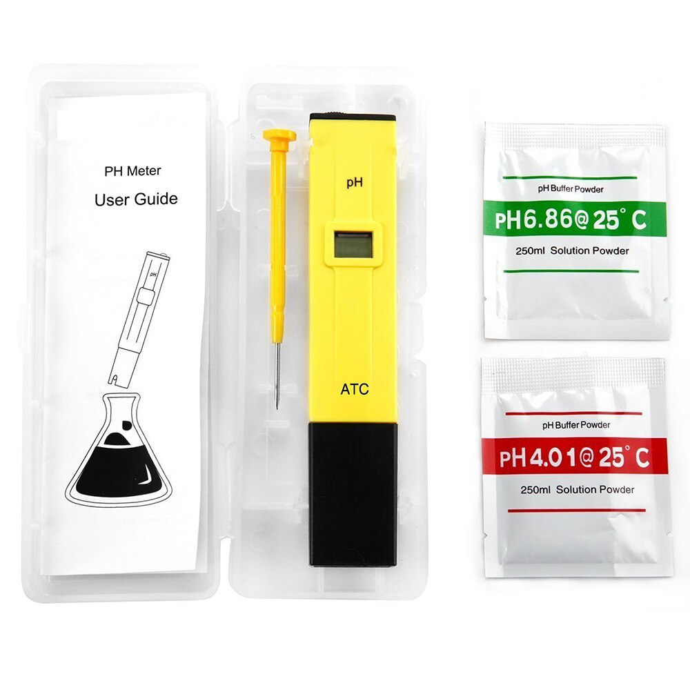 Digital LCD pH Test Pen Portable Auto Temp Compensation pH Meter High-Accuracy Aquarium Water Tester