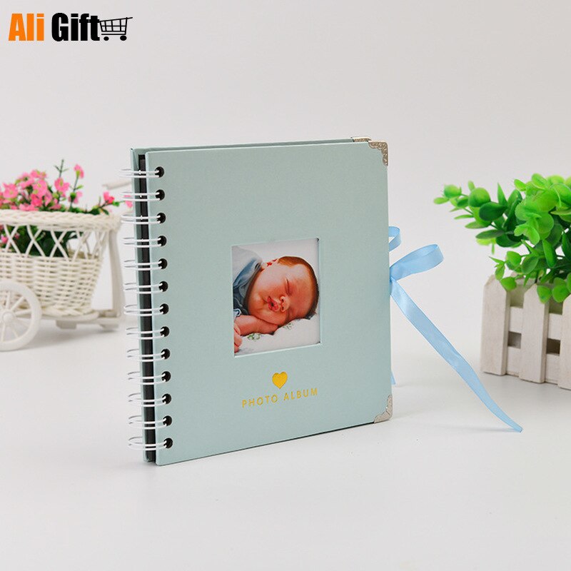 Photo Album DIY Handmade Scrapbook Photo Journal for Baby Family DIY Picture Album Candy Color Photo Album