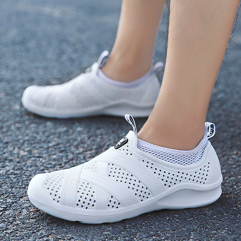 Letnie męskie buty do wody Outdoor lekkie buty na plażę Upstream antypoślizgowe oddychające sandały sportowe buty do wody szybko suche tenisówki