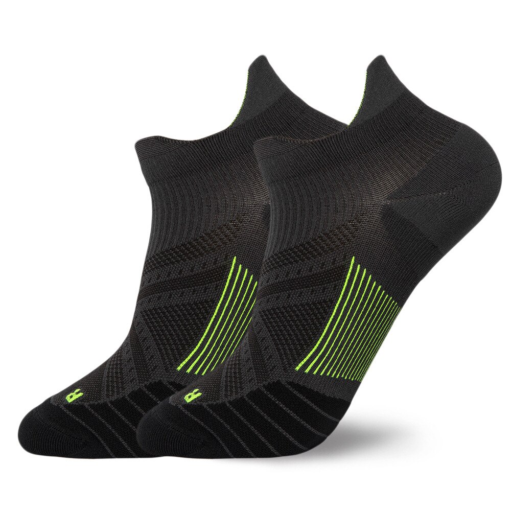 Basketball Socks Men Sports Short Elite Quick-dry Breathable Wear-resisting Shock Absorption Running Women Socks: black / L