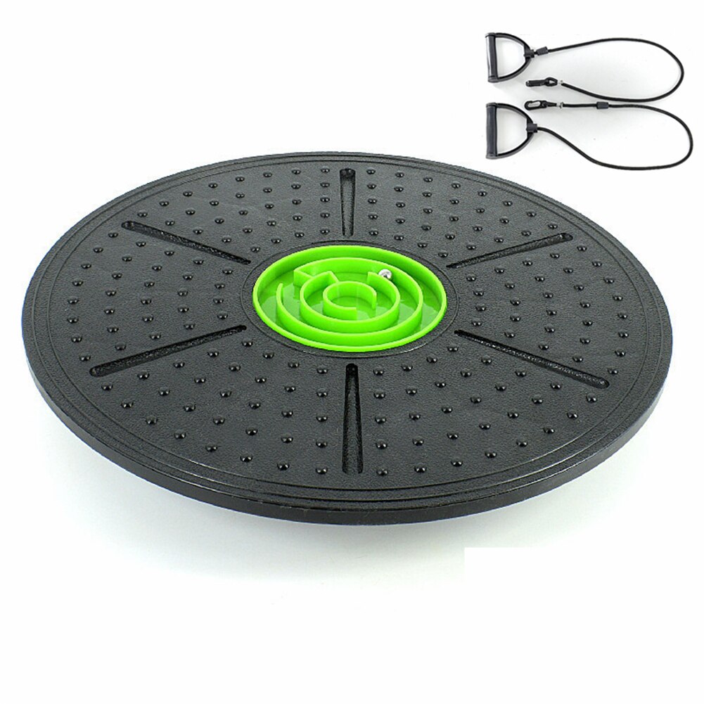Yoga Fitness Balance Board 360 ° Rotatie Schijf Stabiliteit Met Doolhof Massage Abs Ronde Platen Voor Gym Thuis Taille Twist training: Green maze handle