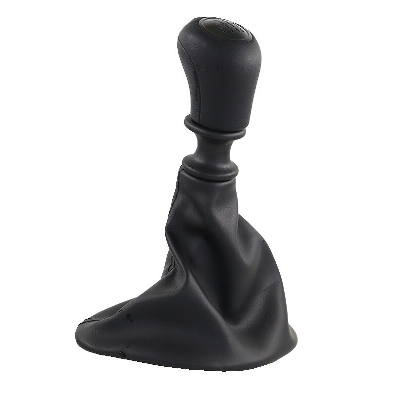 6 Speed Manual Black & Lederen Auto Shift Pookknop Hendel Gaitor Boot Cover Voor Mercedes Benz W639 Vito 2003 -