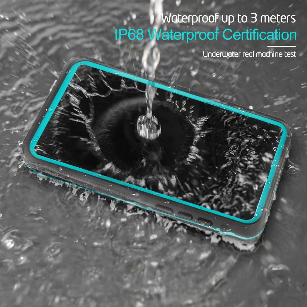 Diving  ip68 vattentätt skal till huawei  p30 pro-fodral, simma snötätt, dammtätt skal till huawei  p30 pro-fodral