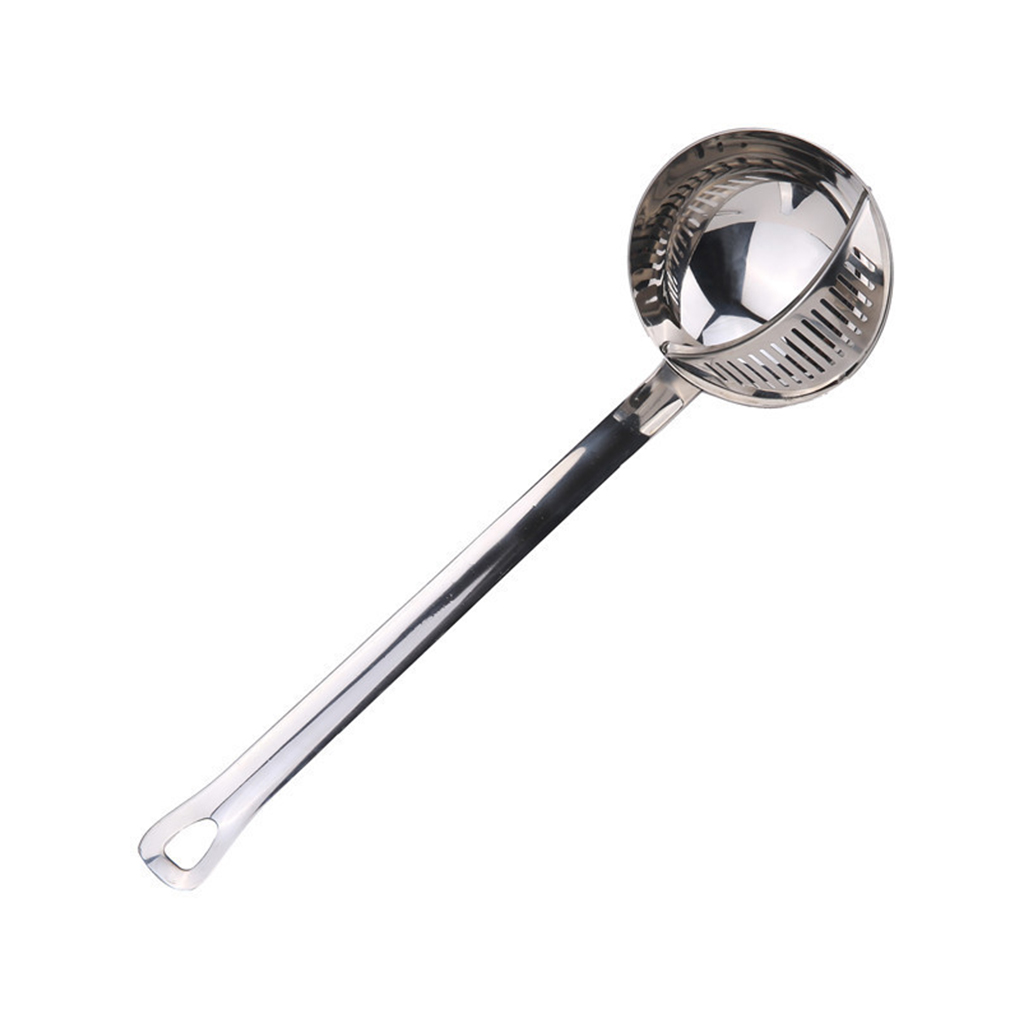 FenKicyen Kitchen Stainless Steel TableSpoons Portable Pot Soup Spoon Colander Kitchen Tableware Accessories Spoon Skimmer Tool: NO.2