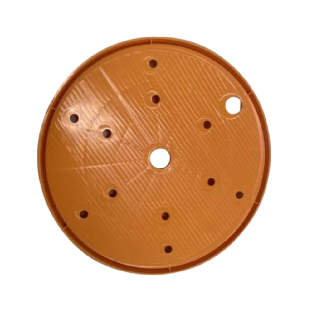 Plastic Round Flower Pot Lining Durable Drainage Holes Flower Pot Drainage Tool Portable Removable Planter Insert Patio: Brown