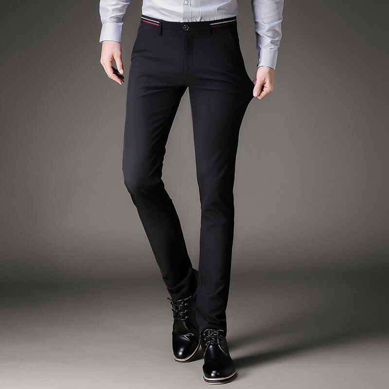 Jbersee pantalones de vestir para hombre, pantalones formales ajustados, traje, pantalones de negocios informales para boda para hombre, vestido negro para hombre, pantalones de perfume masculino