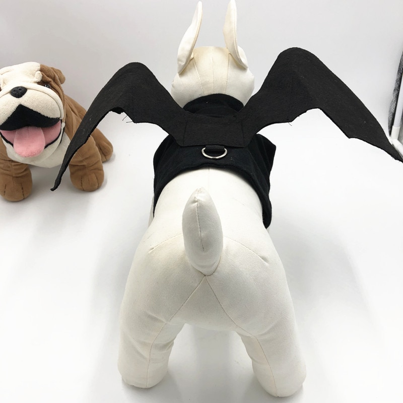 Halloween Cosplay Bat wings Costumes dog Bat wings collar harness puppy pet cat black bat