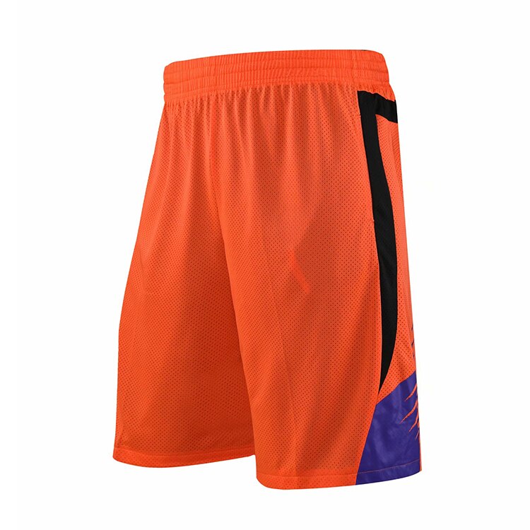 DPOY professionelle doppelseitige basketball sport team training anzug: Orange shorts / XL