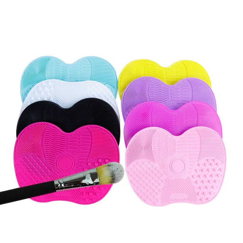 1 Pc Make-Up Borstel Pad Siliconen Brush Cleaner Mat Cosmetische Make Up Borstels Wassen Little Scrubber Board Schoon Wassen tool