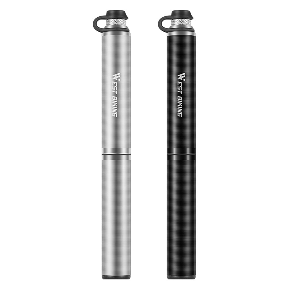 WEST BIKING Bicycle Air Pump 160PSI MTB Bike Presta Schrader Valve Hose Pump Bike Accessories with Valves Gas Needle