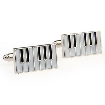 Sten guld musik node guitar trompet sax klaver mikrofon manchetknap manchetknap 1 par stor: 12
