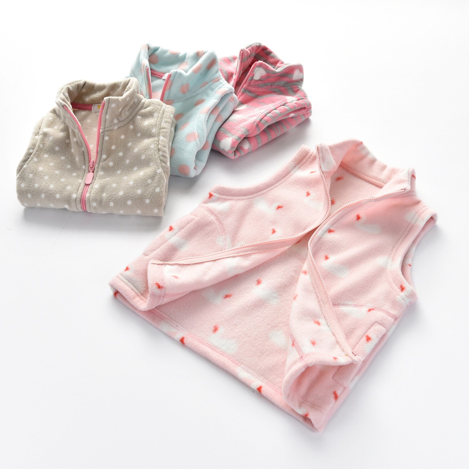 2022 dziecko kamizelka dziewczyny płaszcz kurtka kamizelka dziecięca dziewczynek kamizelka polarowa 2T-8T małe dziewczynki ubrania maluch kamizelka ubrania dziewczyny