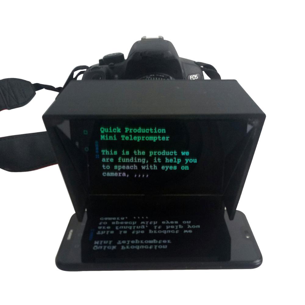 Tzt Mini Teleprompter Draagbare Inscriber Mobiele Teleprompter Artefact Video Met Afstandsbediening