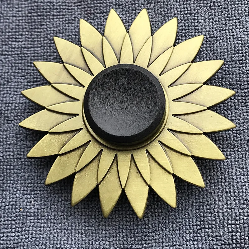 Bronze Farbe Metall Fidget Spinner R188 Stumm Lager Legierung Hand Spinner Stress Relief Dekompression Spielzeug für Kinder Erwachsene: Burgunderrot