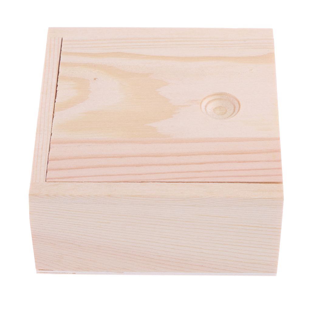 Mag Small Plain Wooden Jewellery Box Container Small Gadgets Organizer Wood for handmade soap ornaments mini bottles