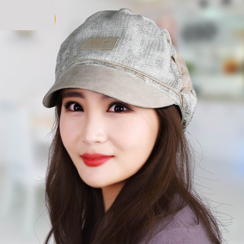 Gorro informal para mujer, boina para las cuatro estaciones, para mujer, otoño: A
