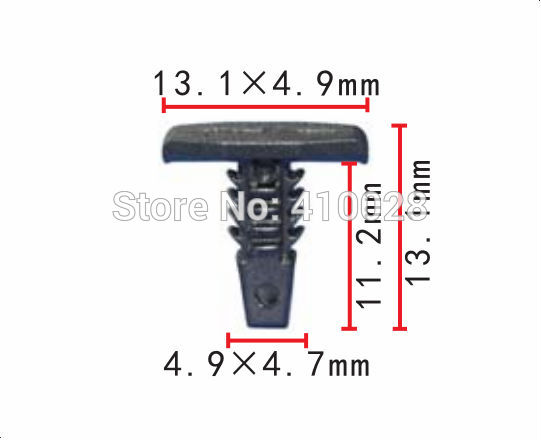 shhworldsea 100PCS panel wykończenia drzwi samochodu uchwyt weatherstrip retainer panel wykończeniowy klips tylnej klapy dla jeep dla toyota: Złota