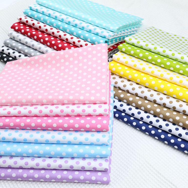 Stippen bedrukte 100% katoenen stof per meter, doe-het-zelf patchwork, dekbeddoek, beddengoed deken, laken, kussen decor, dikke quilt, Tilda