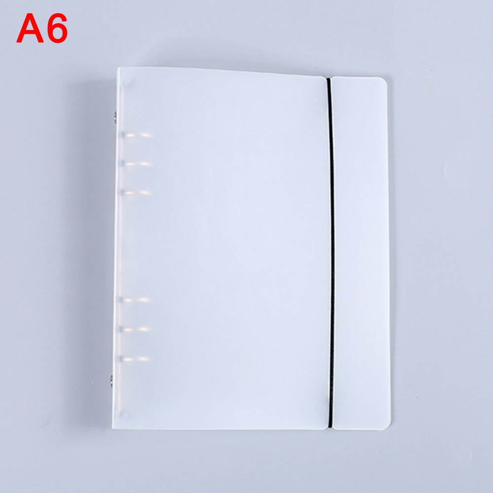 Translucent Office Supplies Planner Portable Business Products Files Arranger Students Needs Practical Plastic File: A6