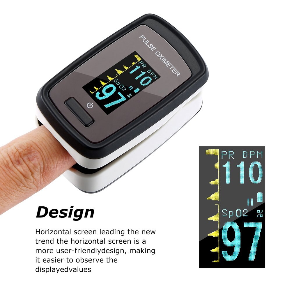 Pulse Oximeter Finger Pulse Oxymeter Digital Oxygen Meter Clip Type Sensor Display Fingertip Pulse Oximeters