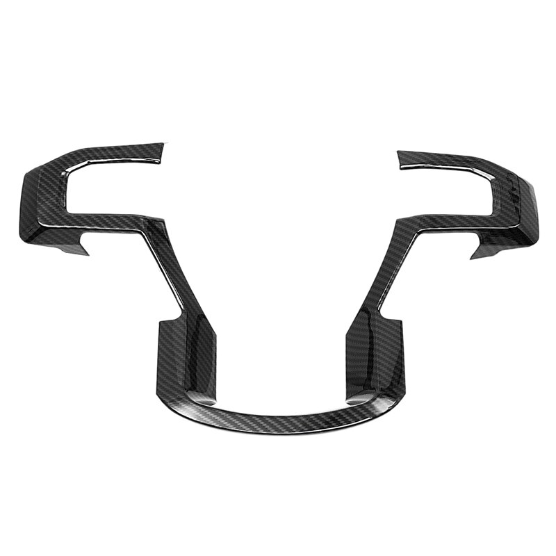 Auto koolstofvezel stuurwiel sierlijst paneel afdekking voor ford  f150 accessoires