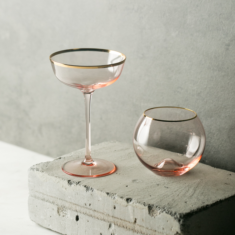 Glas Cup, Beker, Cocktail Glas, Wijn Glas, Wijn Glas, Kristallen Beker, Roze Goud