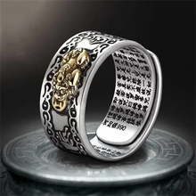 Anillo de encanto mágico para hombre y mujer, amuleto feng shui de la suerte, ajustable, joyería budista, , ,