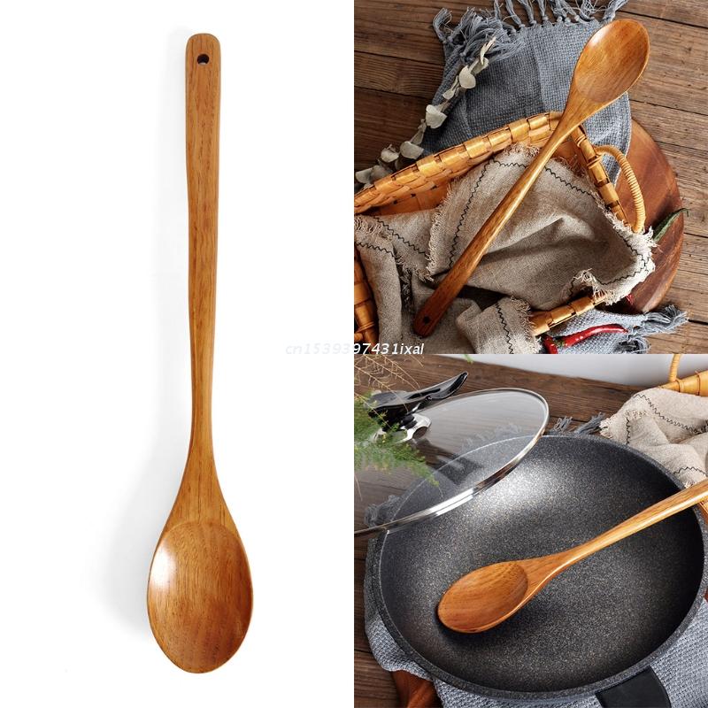 16.5 inch Giant Wood Spoon Long Handled Wooden Spoon For Cooking And Stirring Kitchen Utensil