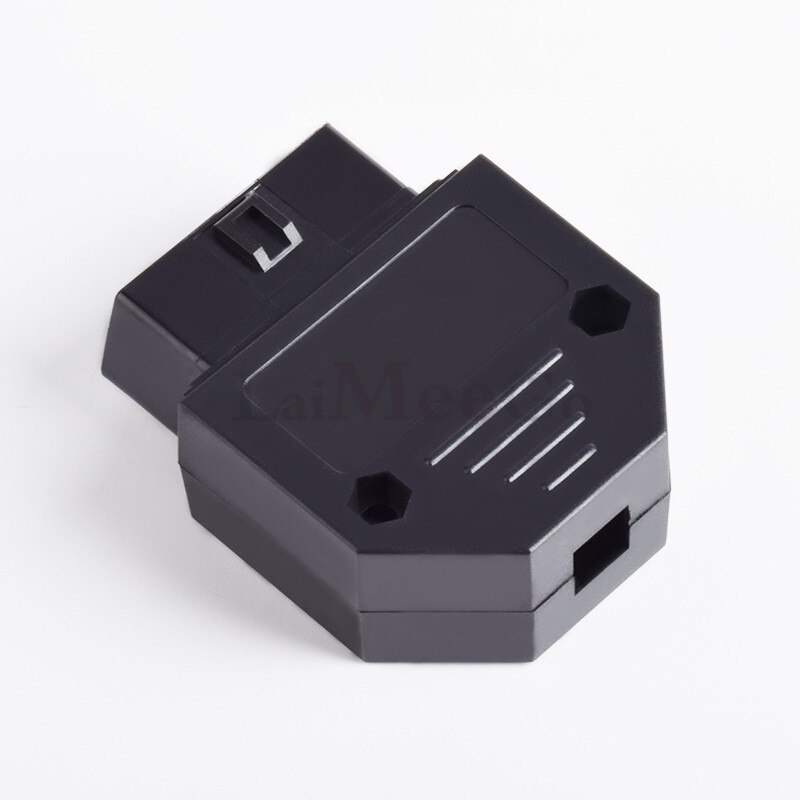 Universal OBDII OBD2 16Pin Female Connector OBD II Female Plug AdapterOBDII 16pin Connector Adaptor OBD plug + case + Screw