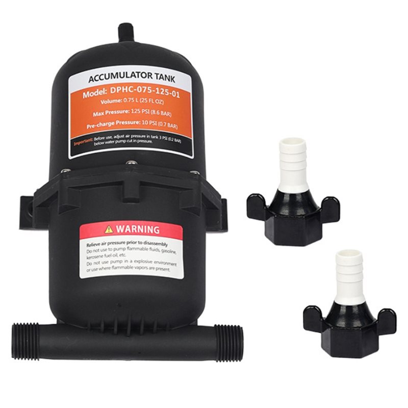 0.75L Micro Diaphragm Pressure Tank for RV & Yacht - Constant Pressure Water Pump Accumulator