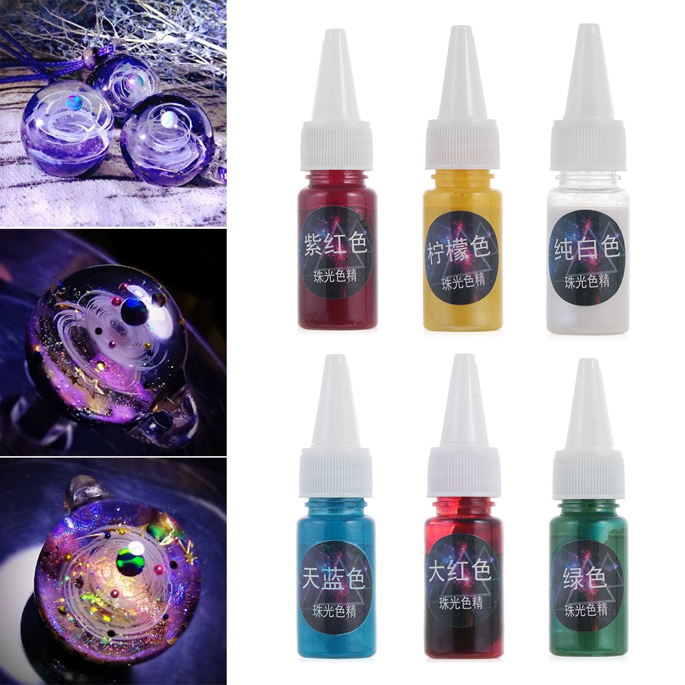 Résine époxy UV 10ml, 1 pièce, perle liquide, Pigment de résine, bricolage artisanat bijoux accessoires, savon fait à la main, Pigments