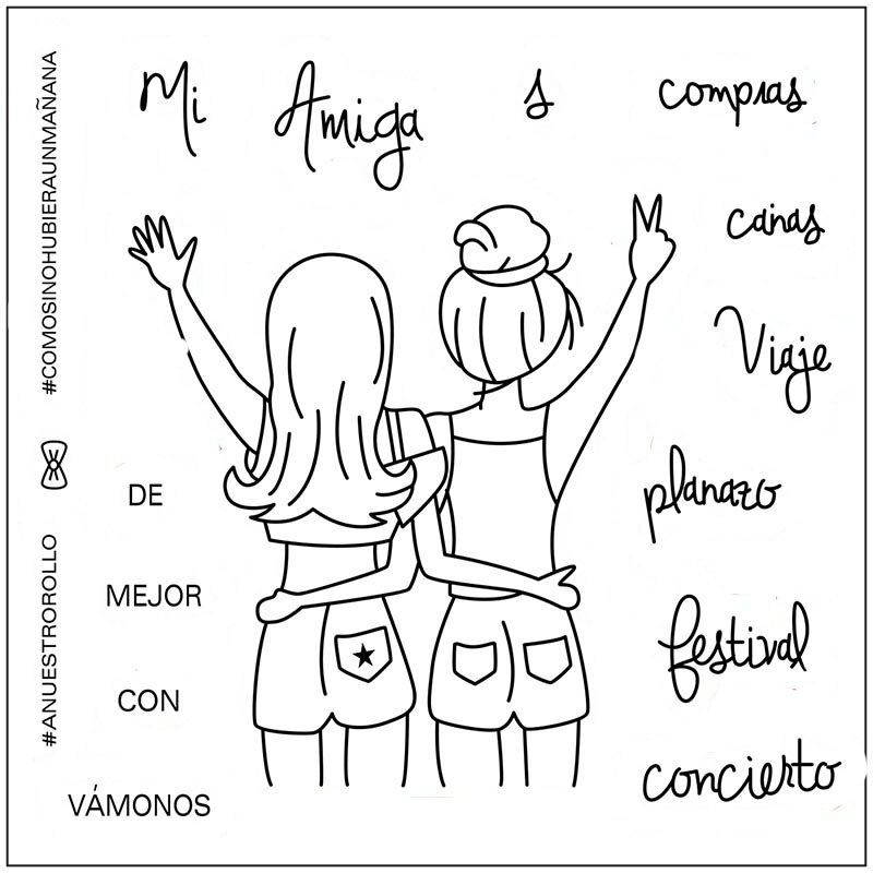 9 timbres de dessin animé espagnol pour filles | Bon ami/timbre de bain Transparent pour bricolage, scrapbooking/artisanat de découpe d'album photo, pochoirs: 404535