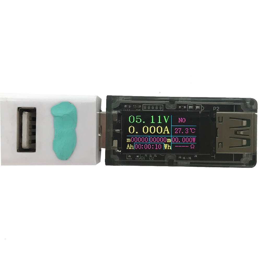 DC 5V USB Multi-function Voltmeter Ammeter Meter LCD Battery Capacity Tester Power Tester Temperature Display Current Meters