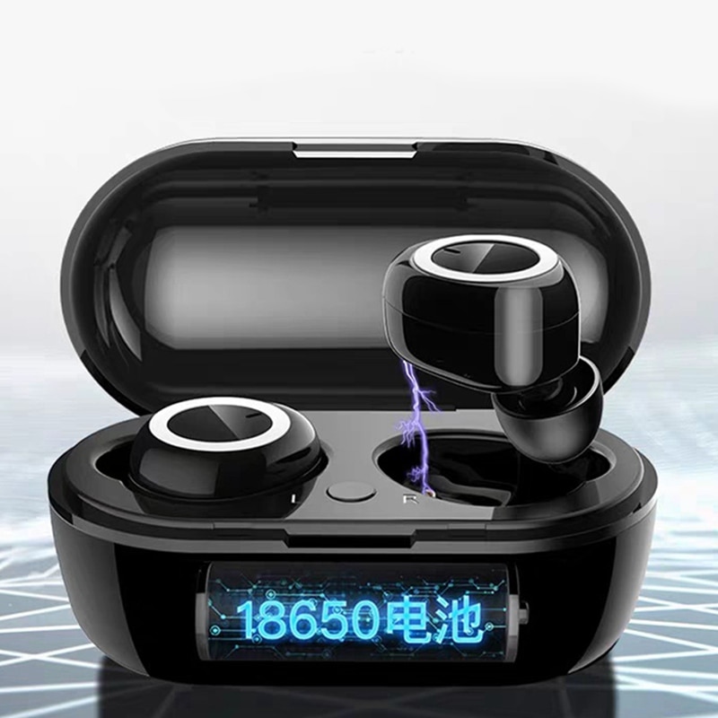 GT1 TWS Bluetooth5.0 Fingerprint Touch Earphones HD Stereo Wireless Headphones Noise Cancelling Gaming Headset