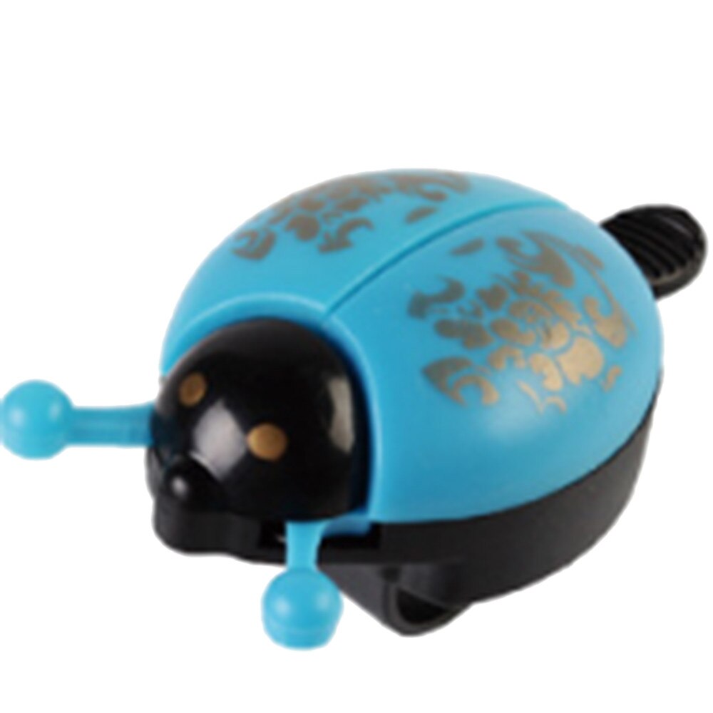 Belle cloche de vélo alarme corne bicyclette coccinelle cloche Mini coccinelle alarme vélo guidon corne cyclisme sécurité accessoires cloche anneau: Blue