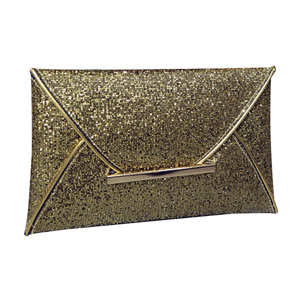 Women Leather Bag Cocktail Party Bag Phone Bag Evening Bags clutch bag sac main femme#30: Gold