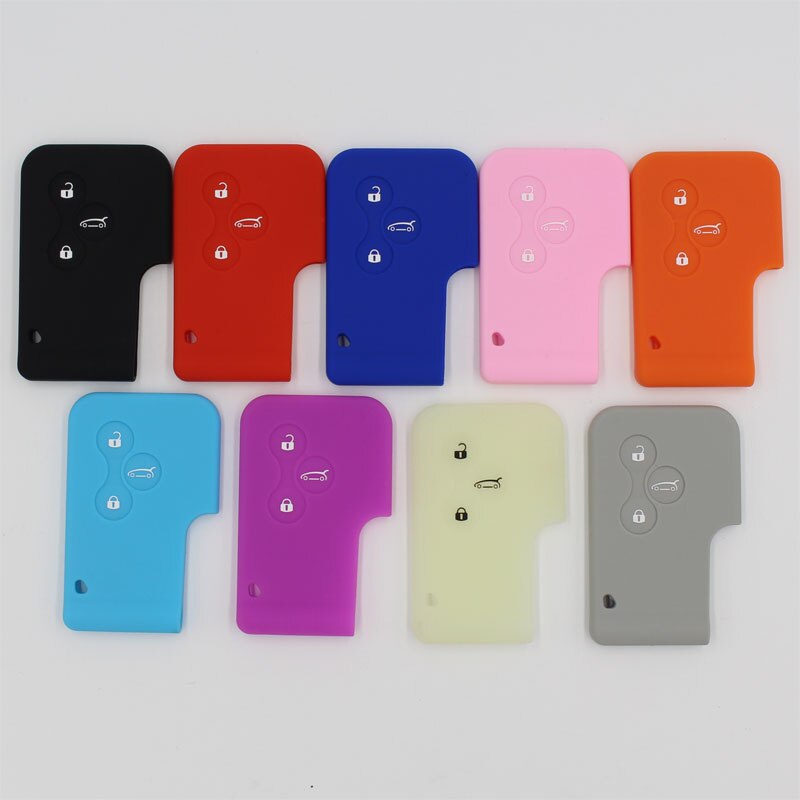 Funda de goma de silicona para llave de coche, para Renault Megane R.S. Scenic 3 botón tarjeta llave funda carcasa