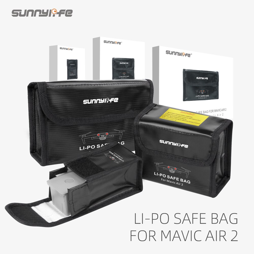 Dji Air 2S Lipo Safe Bag Explosieveilige Beschermende Batterij Opbergtas Voor Dji Mavic Air 2 Drone accessoires